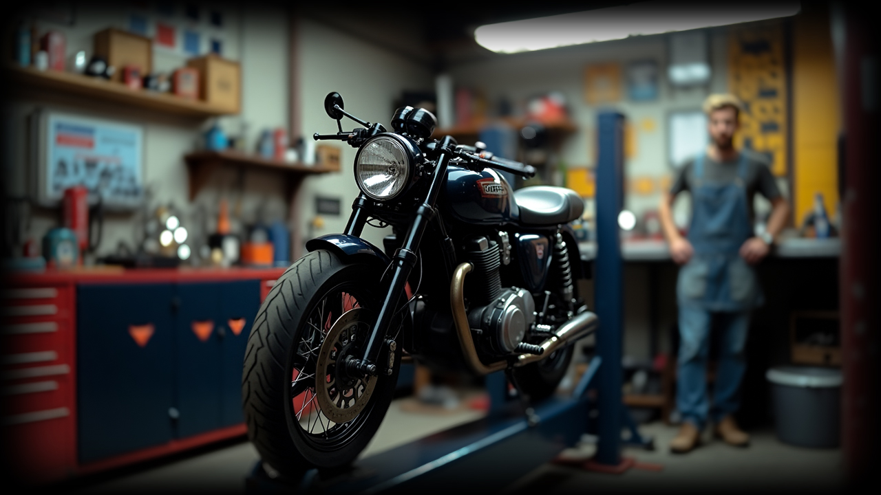 Удаление хрома с мотоцикла