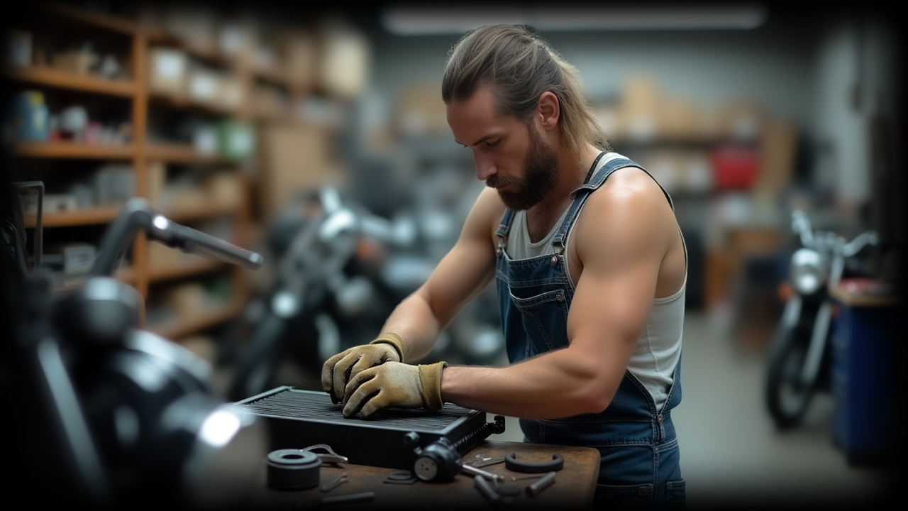 Ремонт радиатора мотоцикла