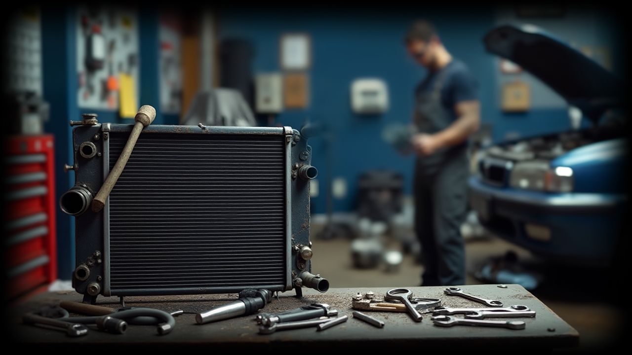 Ремонт радиатора автомобиля